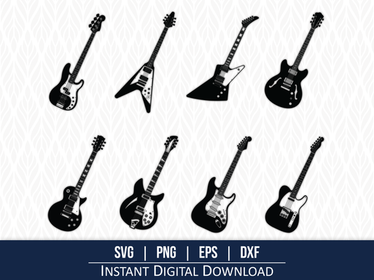 Electric Guitar SVG Bundle