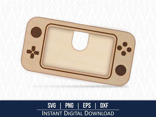 Game Controller Gift Card Holder Laser Cutting Template SVG