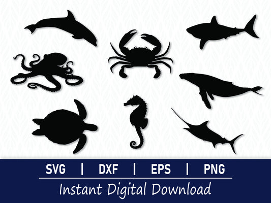 Ocean Animals SVG Bundle