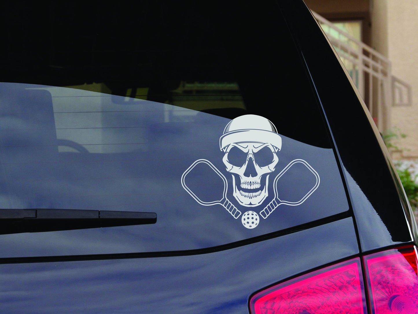 Pickleball Skull SVG