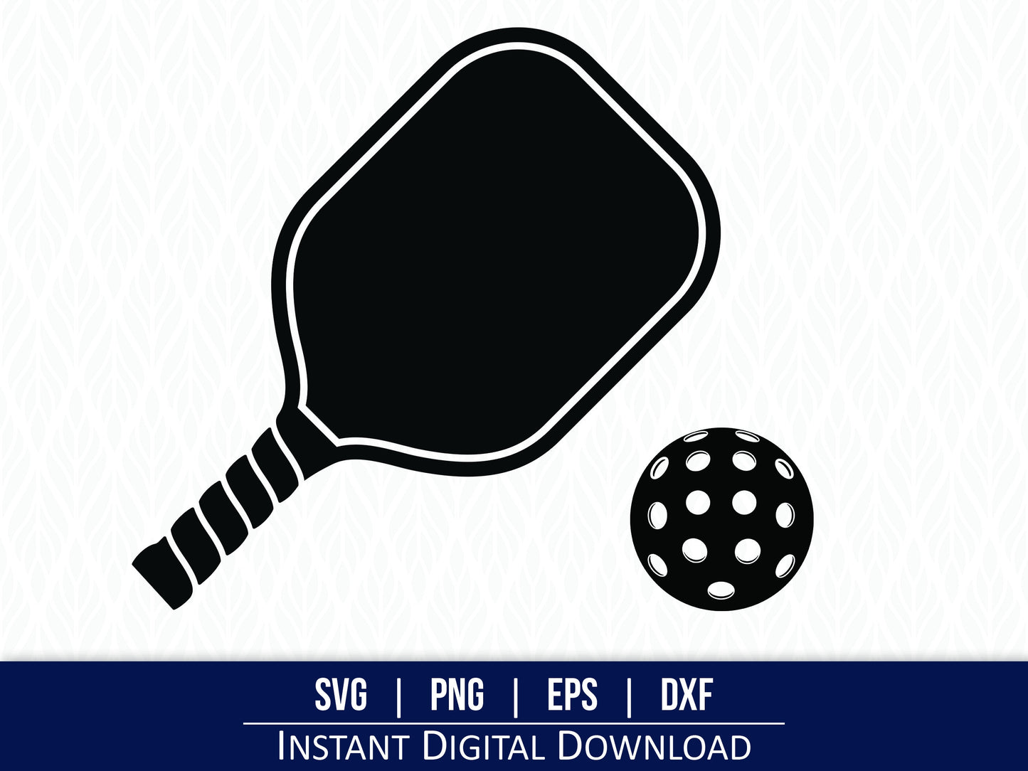 Pickleball and Paddle SVG