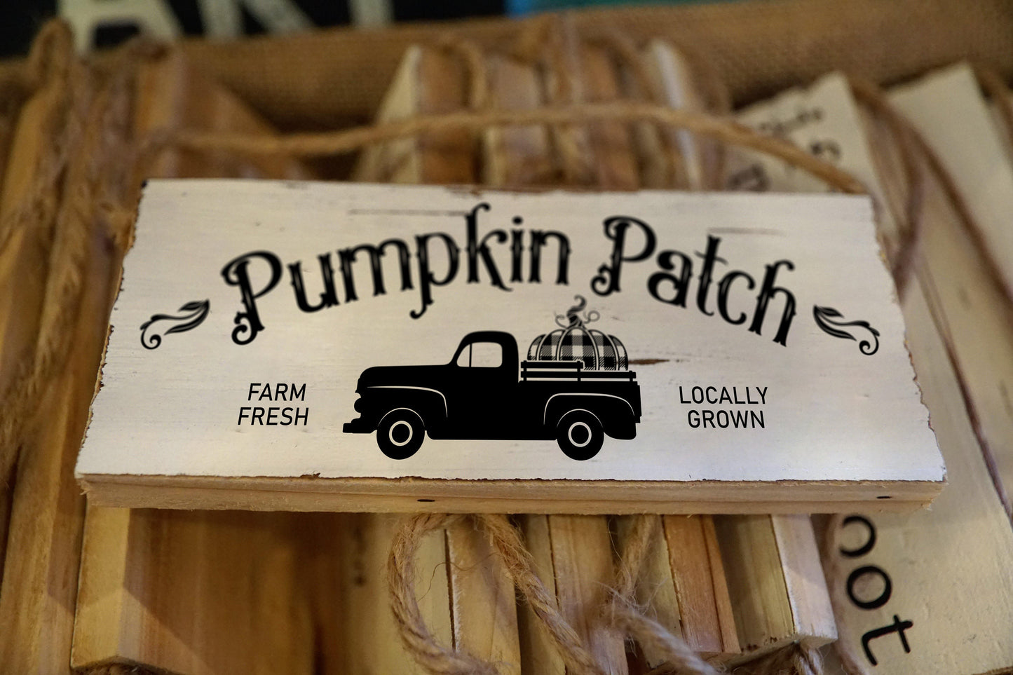 Pumpkin Patch Sign SVG