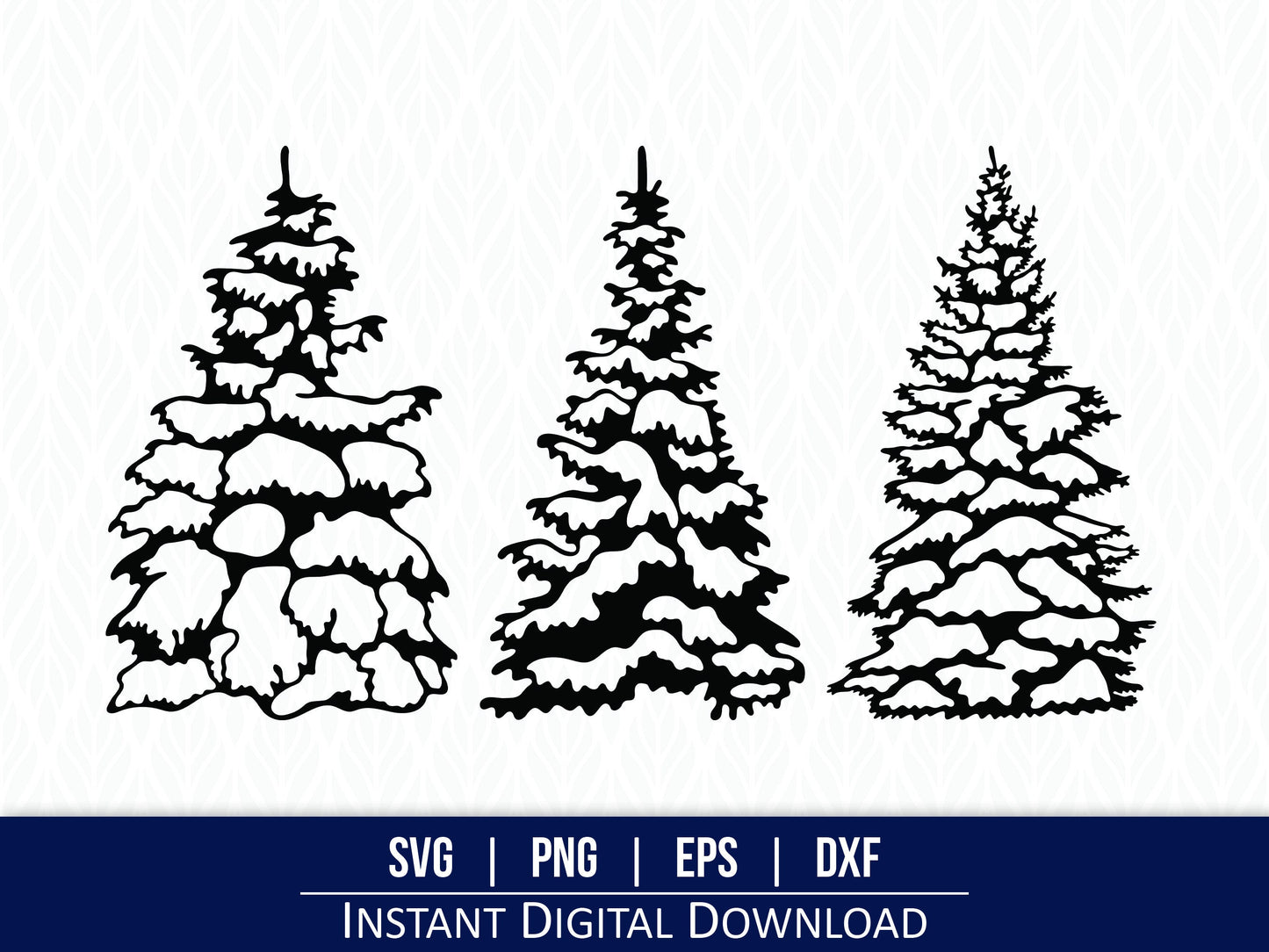 Snowy Trees SVG