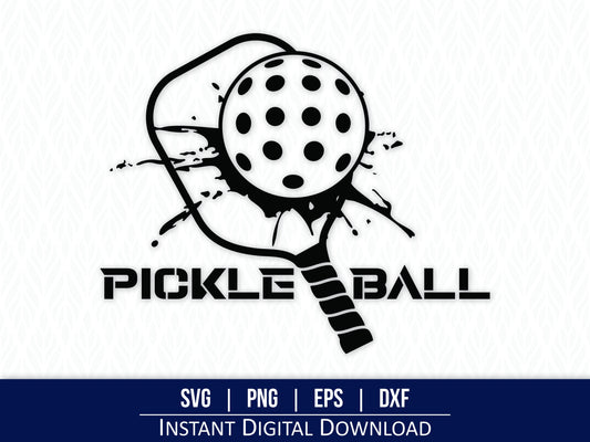 Pickleball Splatter SVG