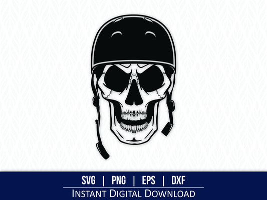 Skater Skull SVG