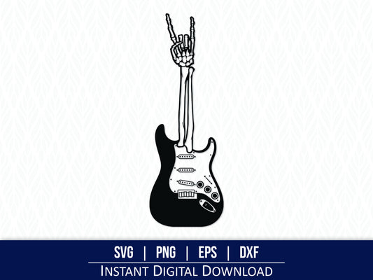 Guitar skeleton SVG