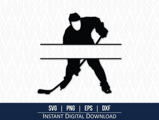 Hockey Split Monogram SVG