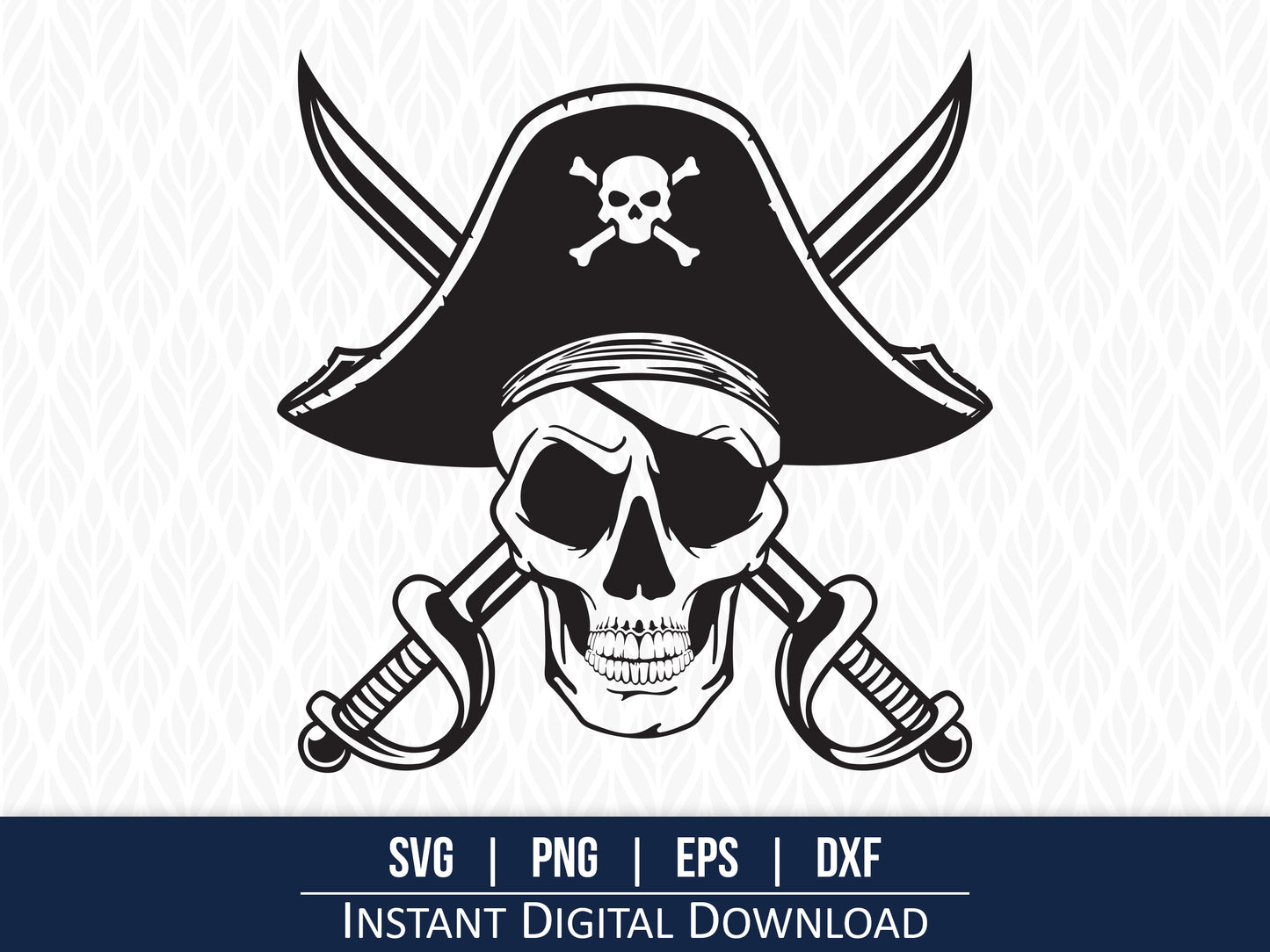 Pirate Skull SVG