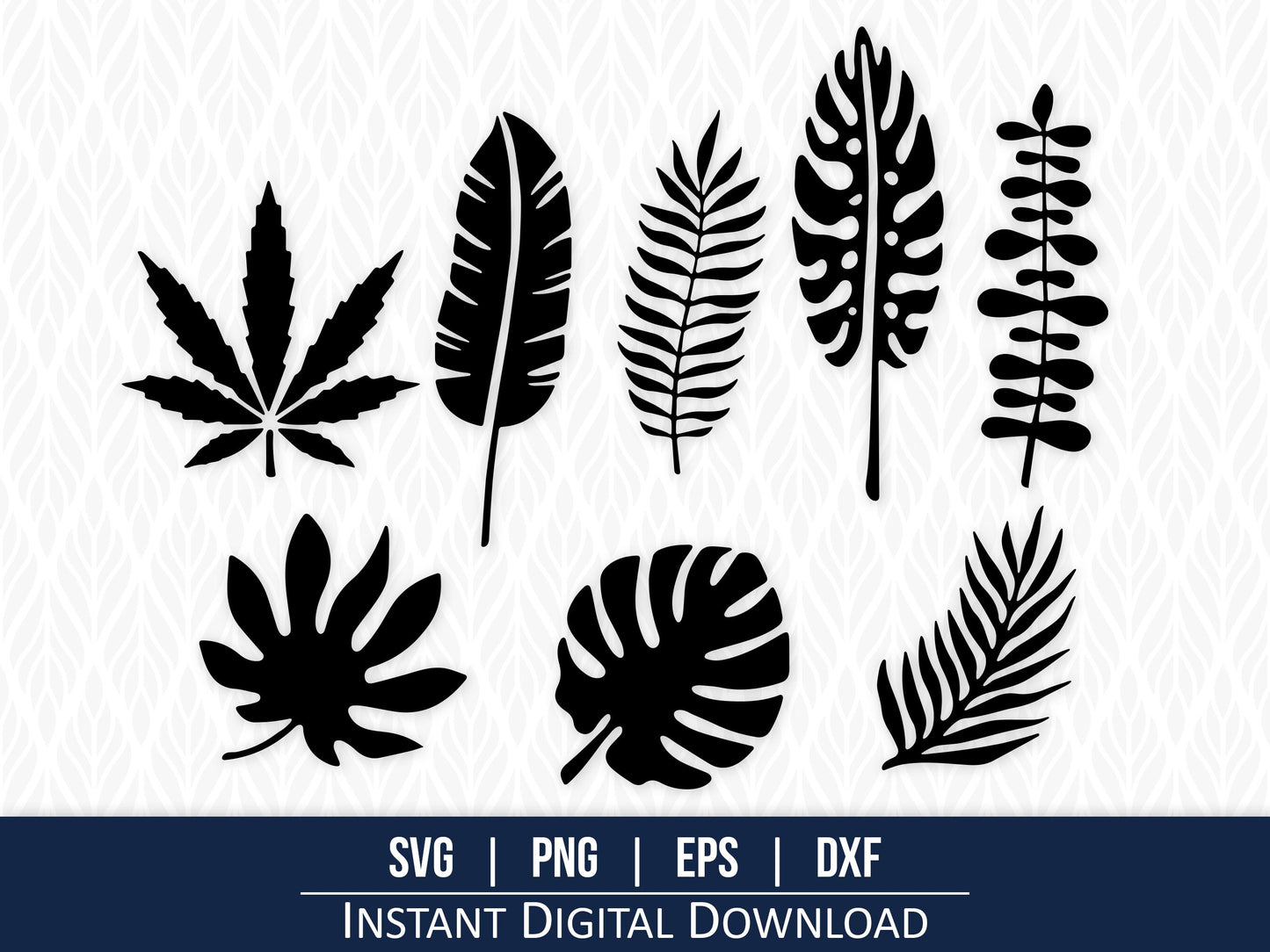 Tropical Leaves SVG