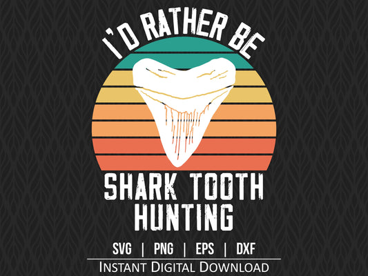 Shark Tooth Hunter SVG