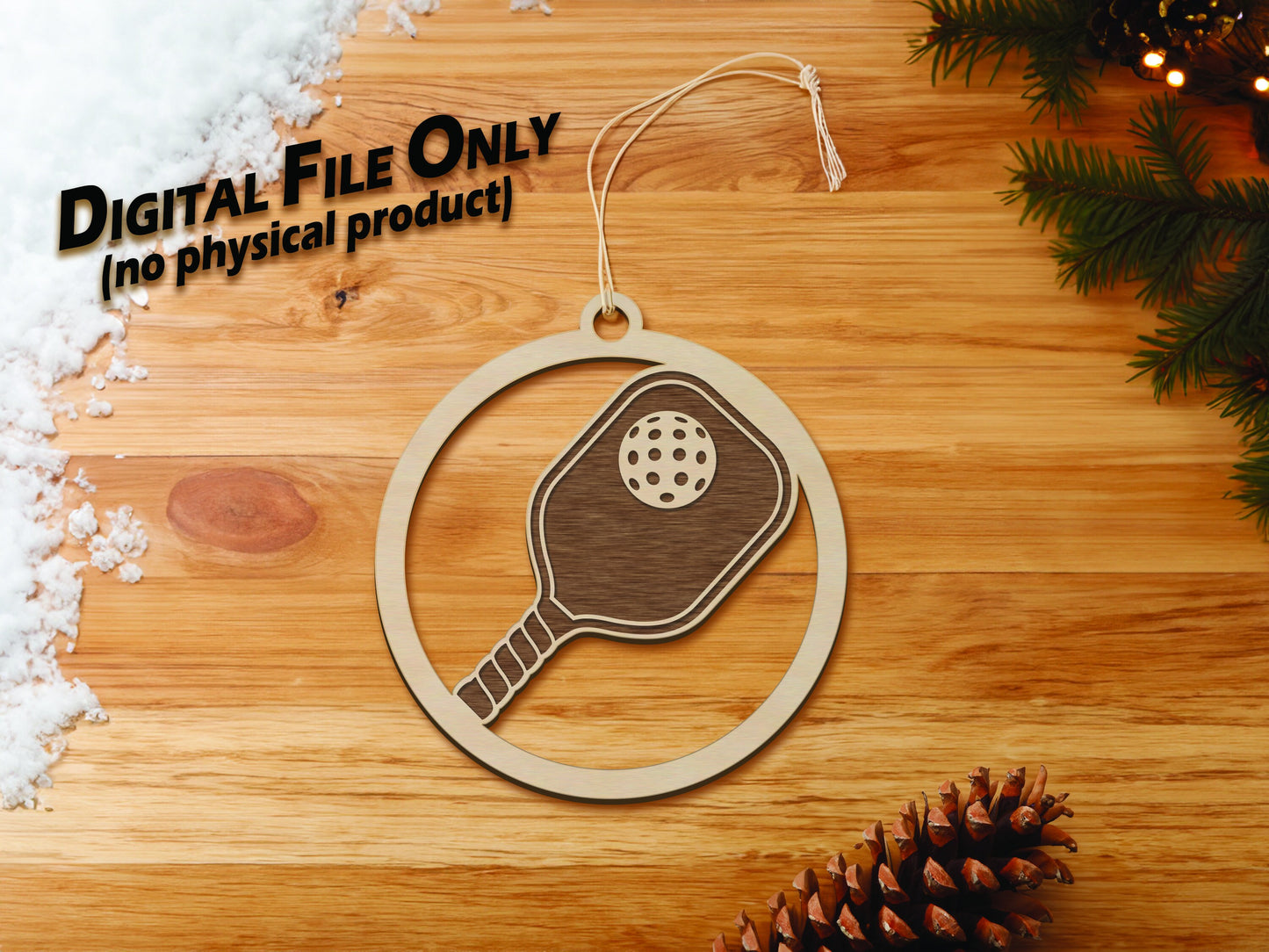 Pickleball Ornament SVG