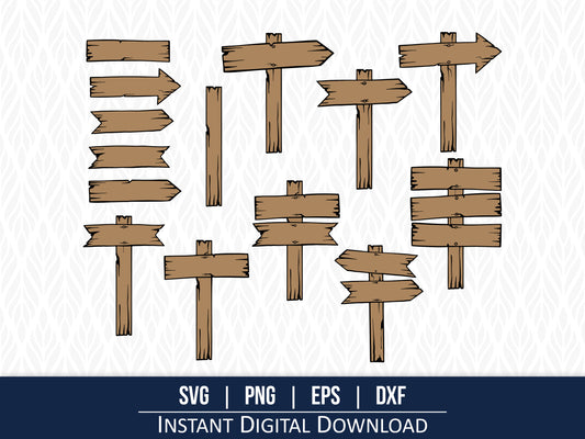 Wooden Signs SVG Bundle