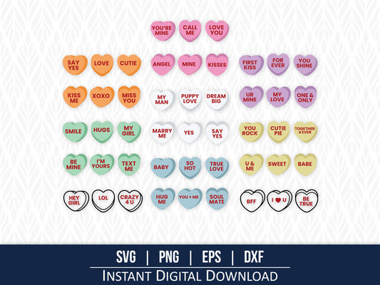 Valentine Candy Heart SVG