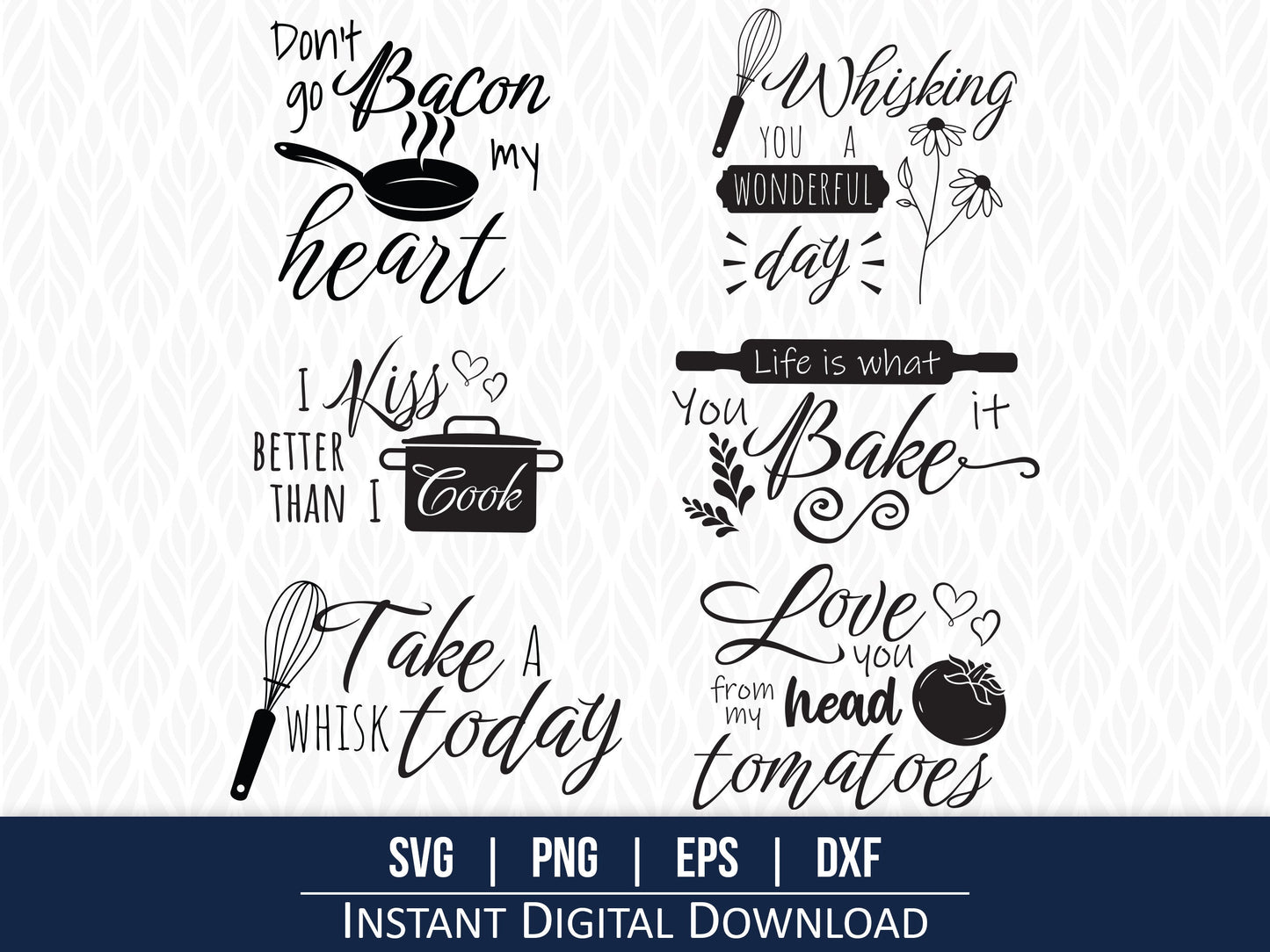 Kitchen Wall Decor SVG