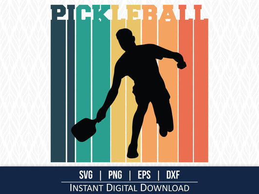 Retro Pickleball SVG