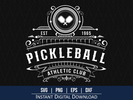 Pickleball Vintage Logo SVG