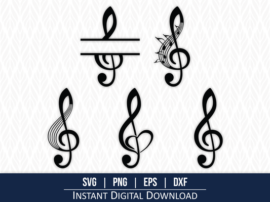 Treble Clef SVG Bundle